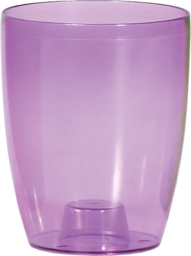 Kvetináč na orchideu Coubi Orchid 13 cm transparentný fialový