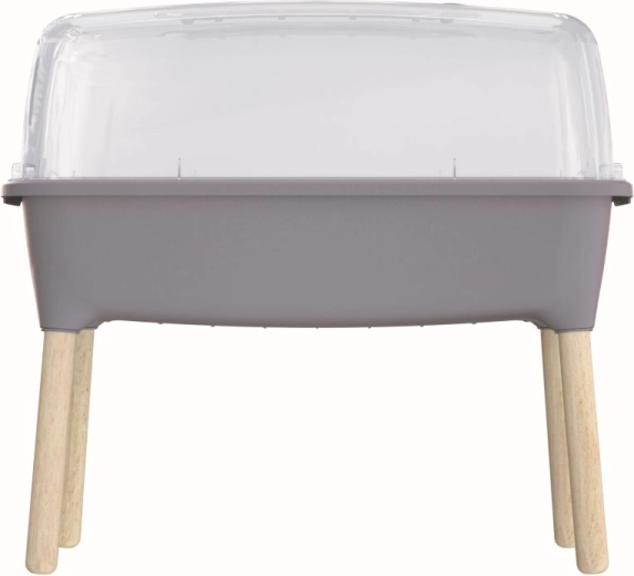 Sadbovač Respana Planter Wood High Set 78 cm – sivý kameň
