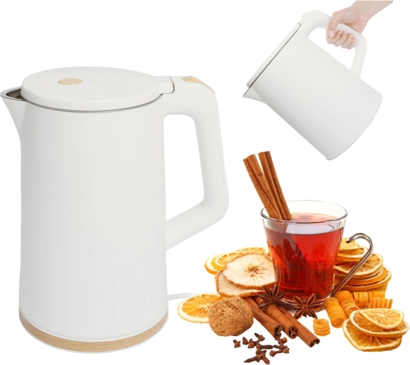 Cestovná rýchlovarná kanvica 1,7 l 1500 W biela