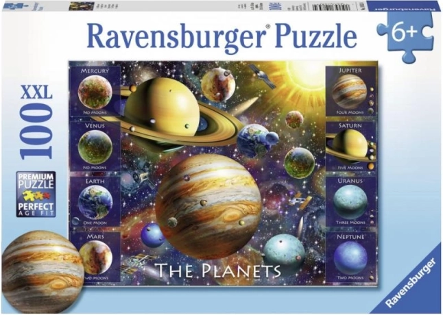 Puzzle Ravensburger Planéty 100 dielikov