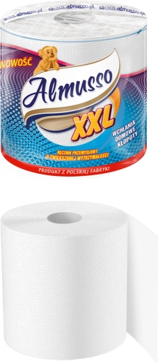 Kuchynské utierky ALMUSSO XXL, 2-vrstvové, 1 rolka, FSC