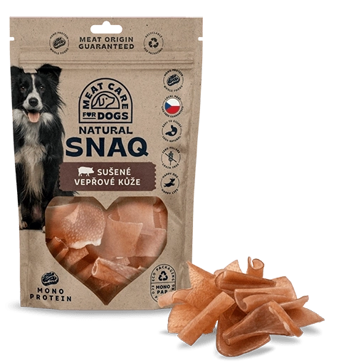 Sušená bravčová koža pre psov 100 g DOG SNAQ