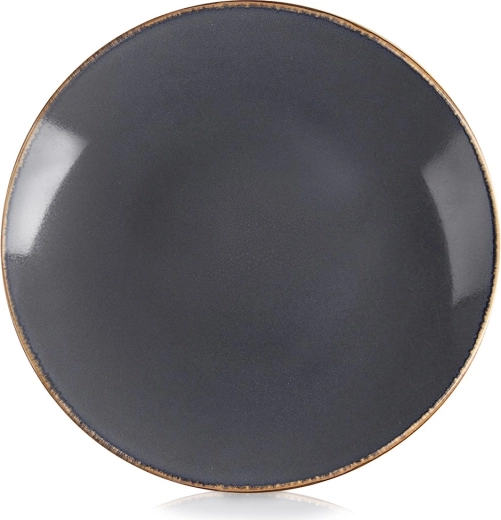 Orion Glaze plytký keramický jedálenský tanier sivý 27 cm