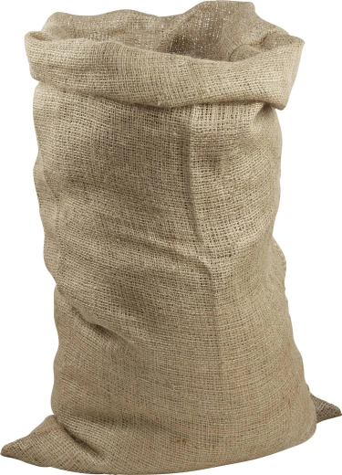 Jutové vrece 95 × 56 cm – veľmi hustá tkanina, nosnosť 40–50 kg