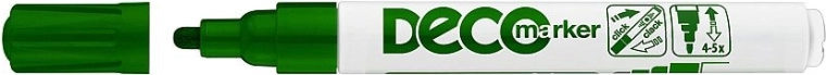 Dekoratívny lakový popisovač ICO Deco, zelený
