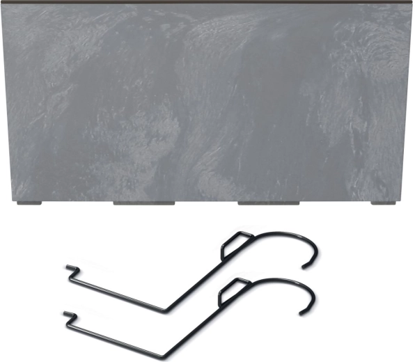 Truhlík URBI CASE s betónovým efektom, 58 cm, marengo