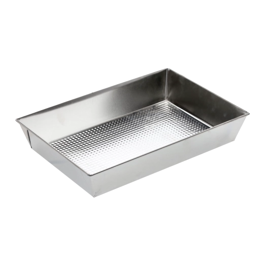 Plech na pečenie s reliéfnym dnom 36 × 24,5 × 6 cm, pozinkovaný plech