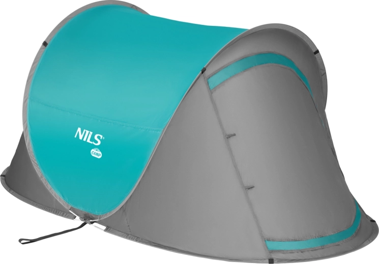 Samorozkladací plážový stan NILS CAMP tyrkysový