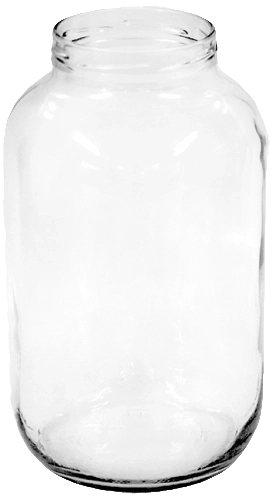 Sklenený zavárací pohár 4,25 l so širokým hrdlom 100 mm