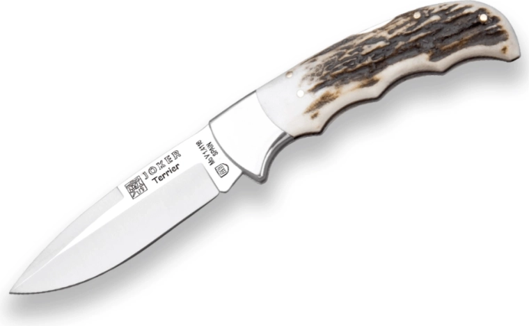 Zatvárací lovecký nôž JOKER NC19 Terrier, paroh, 9 cm