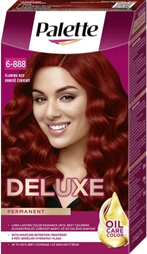 Palette Deluxe permanentná farba na vlasy ohnivo červená 50 ml