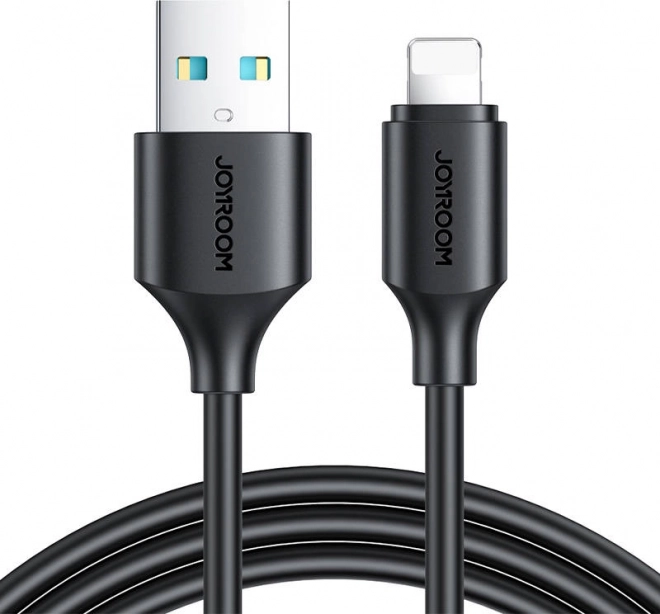 Joyroom USB-A na Lightning kábel 0,25 m 2,4 A čierny