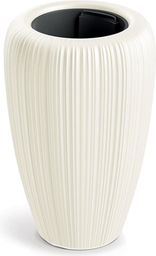 Kvetináč Orobo priemer 29 cm biela čokoláda