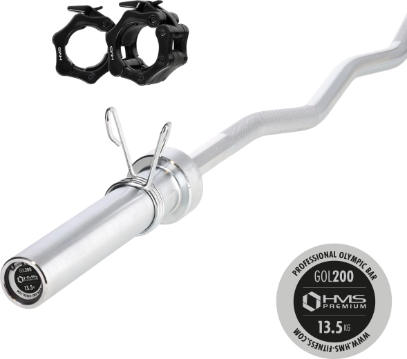 Olympijská lomená os HMS Premium 150 cm s rýchlouzávermi ZG1000