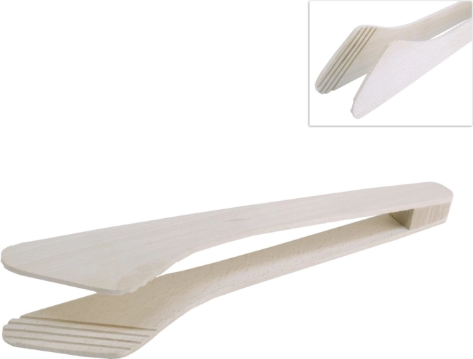 Drevené kliešte-obracačka 29,5 cm
