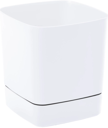Kvetináč Clima s podstavcom 160 × 160 mm biely