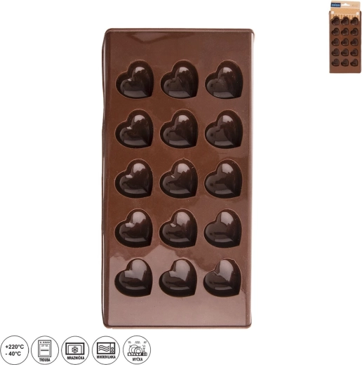 Silikónová forma na pralinky srdiečka Orion
