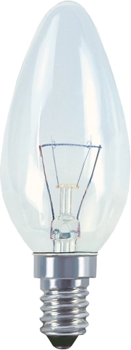 Žiarovka sviečková 240 V 40 W E14 číra TES-LAMP