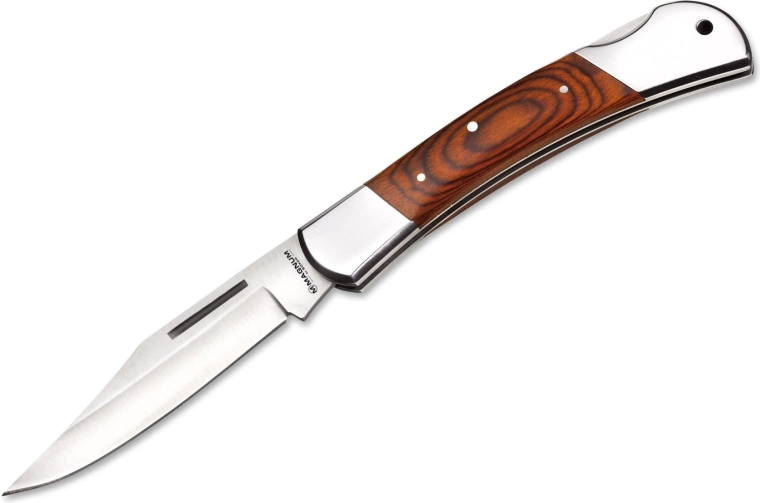 Vreckový nôž Magnum Craftsman 2 s drevenou rukoväťou Pakka, 9,8 cm
