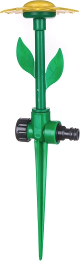 Záhradný rozstrekovač v tvare kvetu 35 cm, zelený