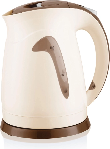 Rýchlovarná kanvica Carlet 1,7 l béžovo‑hnedá 2200 W