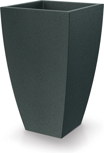 Kvetináč Mooda Square 40 × 40 cm, čierny granit, výška 65 cm