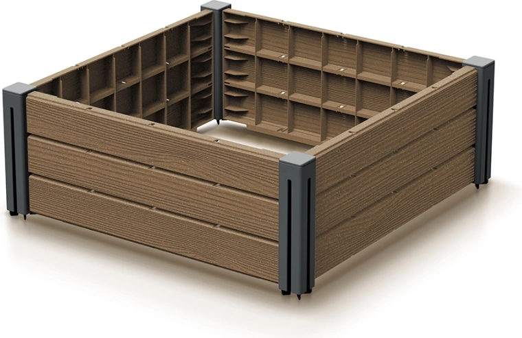 Vyvýšený záhon Base Plant 61,8 × 61,8 × 23 cm naturo ECO