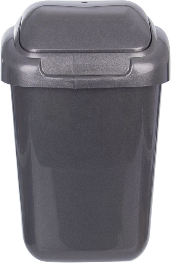 Odpadkový kôš UH 50 l s výklopným vekom, antracitový