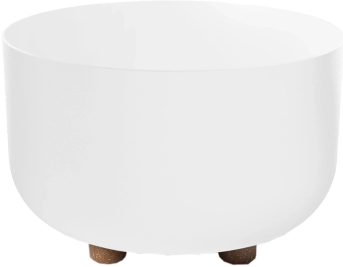 Miska na kvety SOFIA 27 cm biela matná s nožičkami