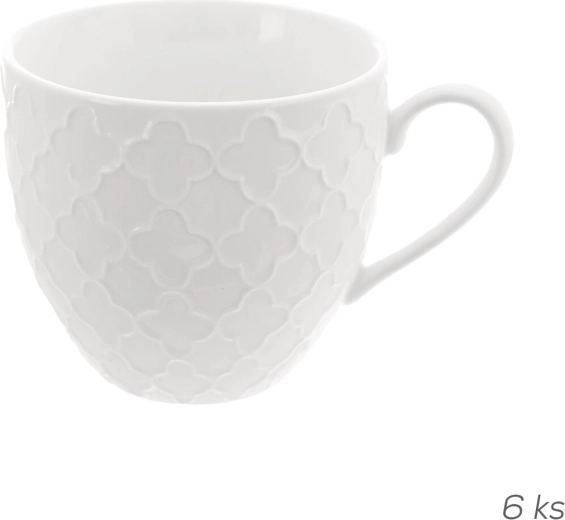 Porcelánové hrnčeky Whiteline 0,25 l (6 ks)