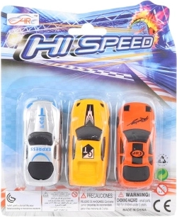 Sada plastových autíčok 3 ks