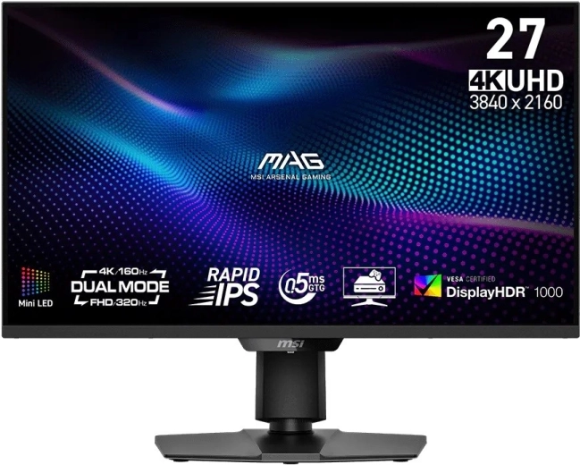 Herný monitor MSI MAG 274UPDF 27" LED 160 Hz čierny