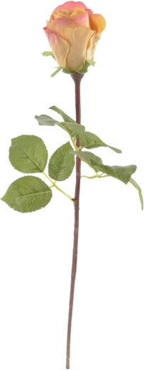 Umelý kvet ruže žltá 51 cm