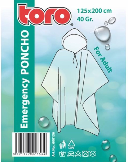 Pončo pláštenka pre dospelých Toro