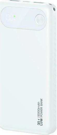 Powerbanka USAMS PB80 10000 mAh, 20 W PD, 2×USB‑A + USB‑C, biela