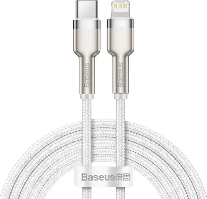 Baseus Cafule USB‑C na Lightning kábel 2 m, PD 20 W, biely