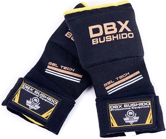 DBX Bushido gélové vnútorné rukavice čierno-žlté – S/M