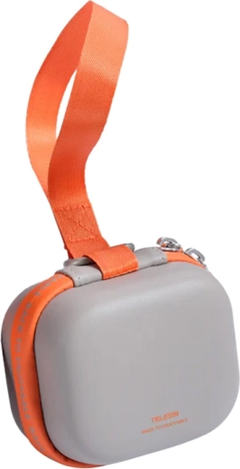 Telesin DisAdv EVA univerzálne mini prepravné puzdro na športovú kameru sivo-oranžové