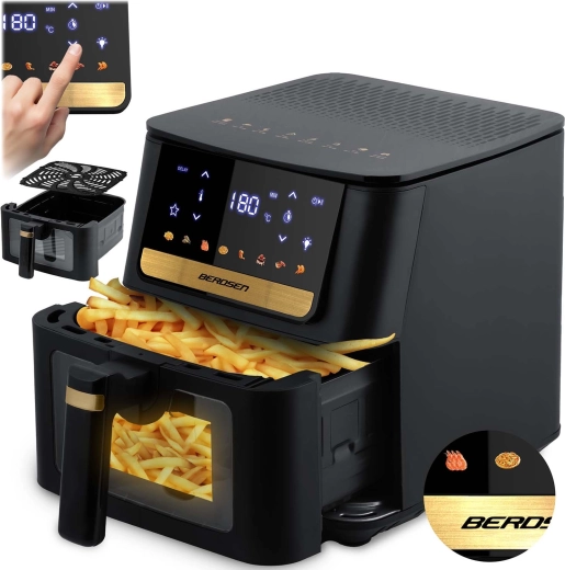 Teplovzdušná fritéza BERDSEN 6,5 l 1700 W s dotykovým displejom