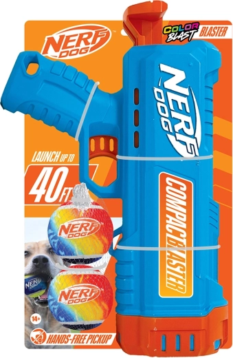 Nerf Dog kompaktný blaster na loptičky + 2 tenisové loptičky
