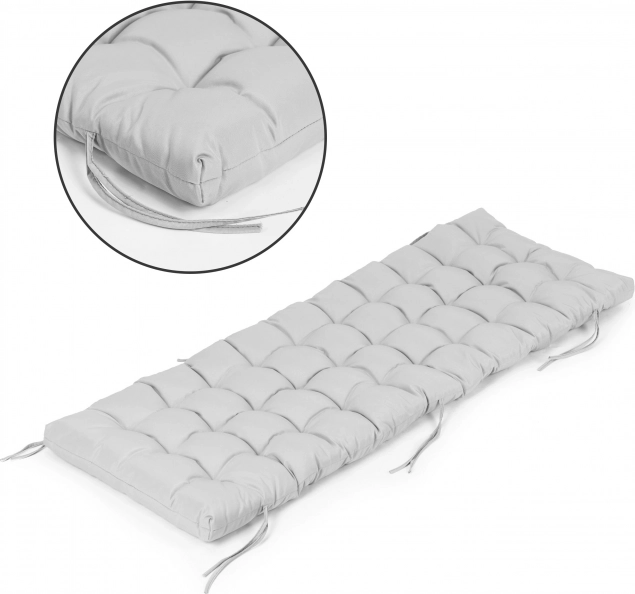 Poduška na záhradné ležadlo a kreslo, sivá 145 × 52 cm MODERNHOME