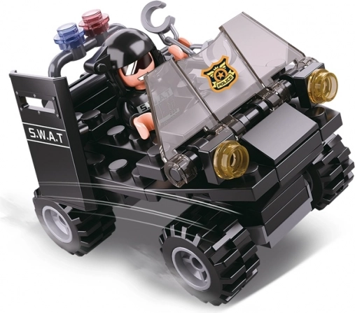Sluban Polícia 4in1 SWAT štvorkolka stavebnica