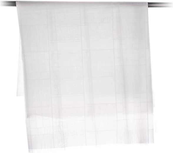 Sprchový záves PEVA biely – dekor kocky 180 × 200 cm