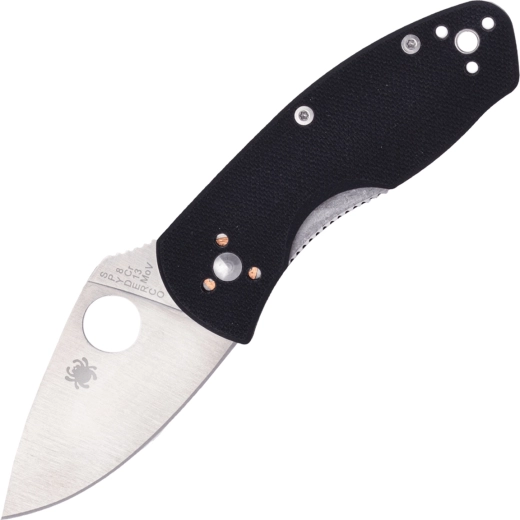 Spyderco Ambitious vreckový nôž 5,7 cm, čierny, G10