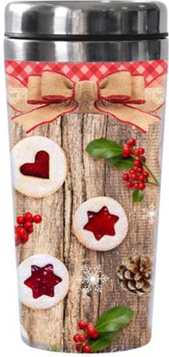 Termohrnček TORO 450 ml s motívom lineckého pečiva