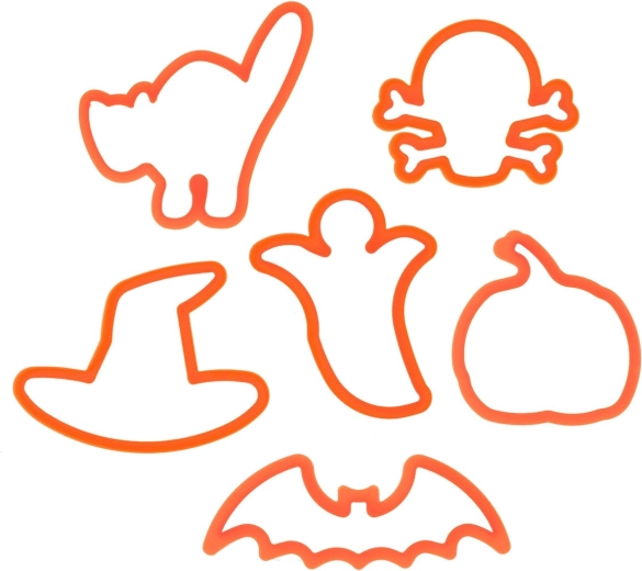 Plastové vykrajovačky Halloween – sada 6 ks
