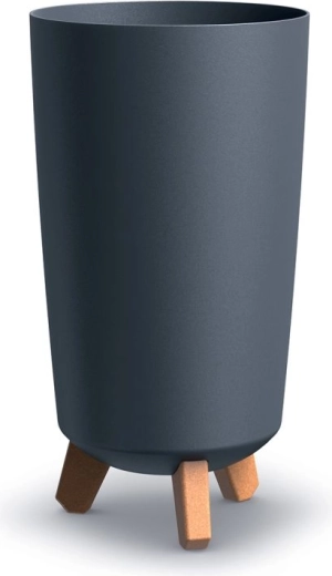 Kvetináč Gracia Tubus Slim 19,5 cm antracit