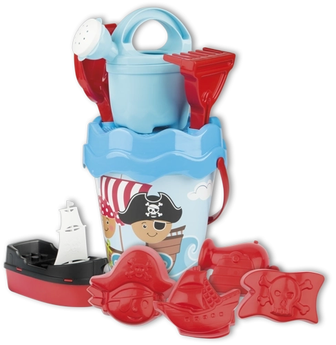 Androni sada na piesok piráti v cestovnej taške – Modrá