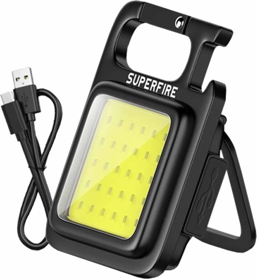 Dielenské svietidlo SUPERFIRE MX16 s USB‑C a 4 režimami