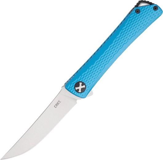 CRKT Kalbi Blue vreckový nôž 8,3 cm, modrá hliníková rukoväť